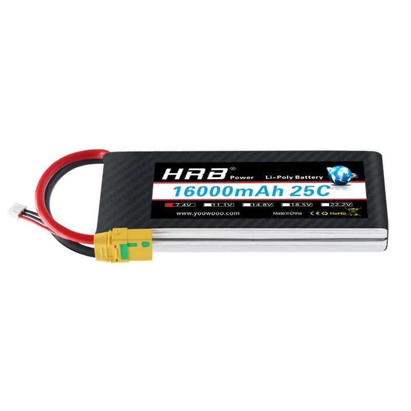Batterie LiPo 7.4V 3000mAh Avec Prise JST - Pour Voiture RC 1:16 - Neuf