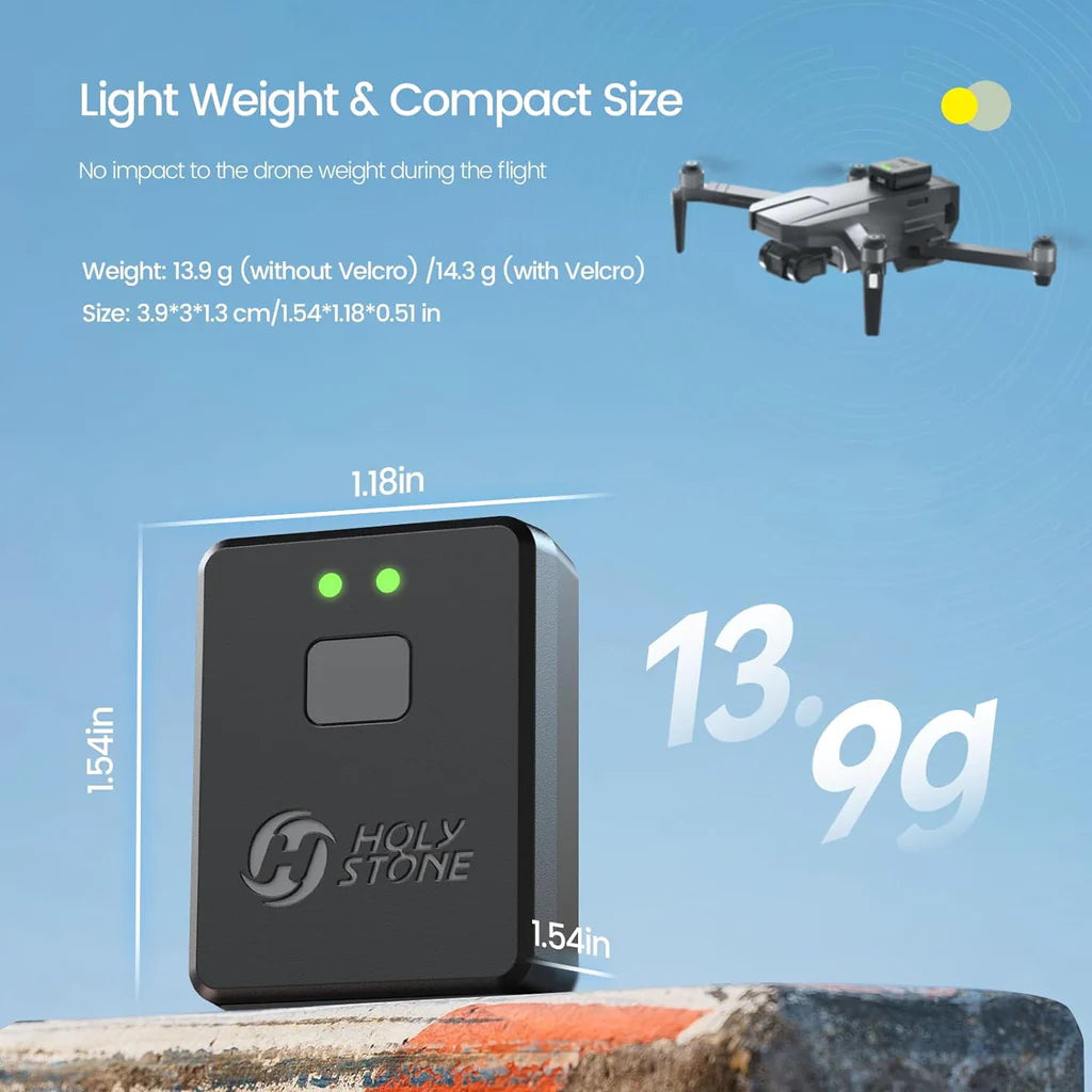Light Weight & Compact Size No impact to the drone weight during the flight Weight: 13.9
