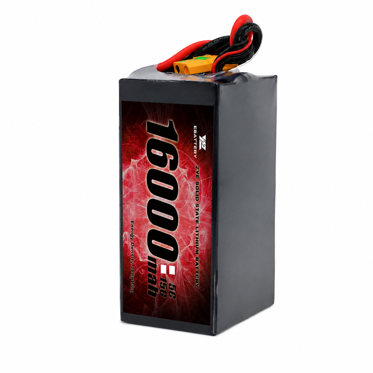 ZYE 6S HV 23.7V 16000mAh 5C Solid State LiPo Battery – 379.2Wh, 269Wh/kg
