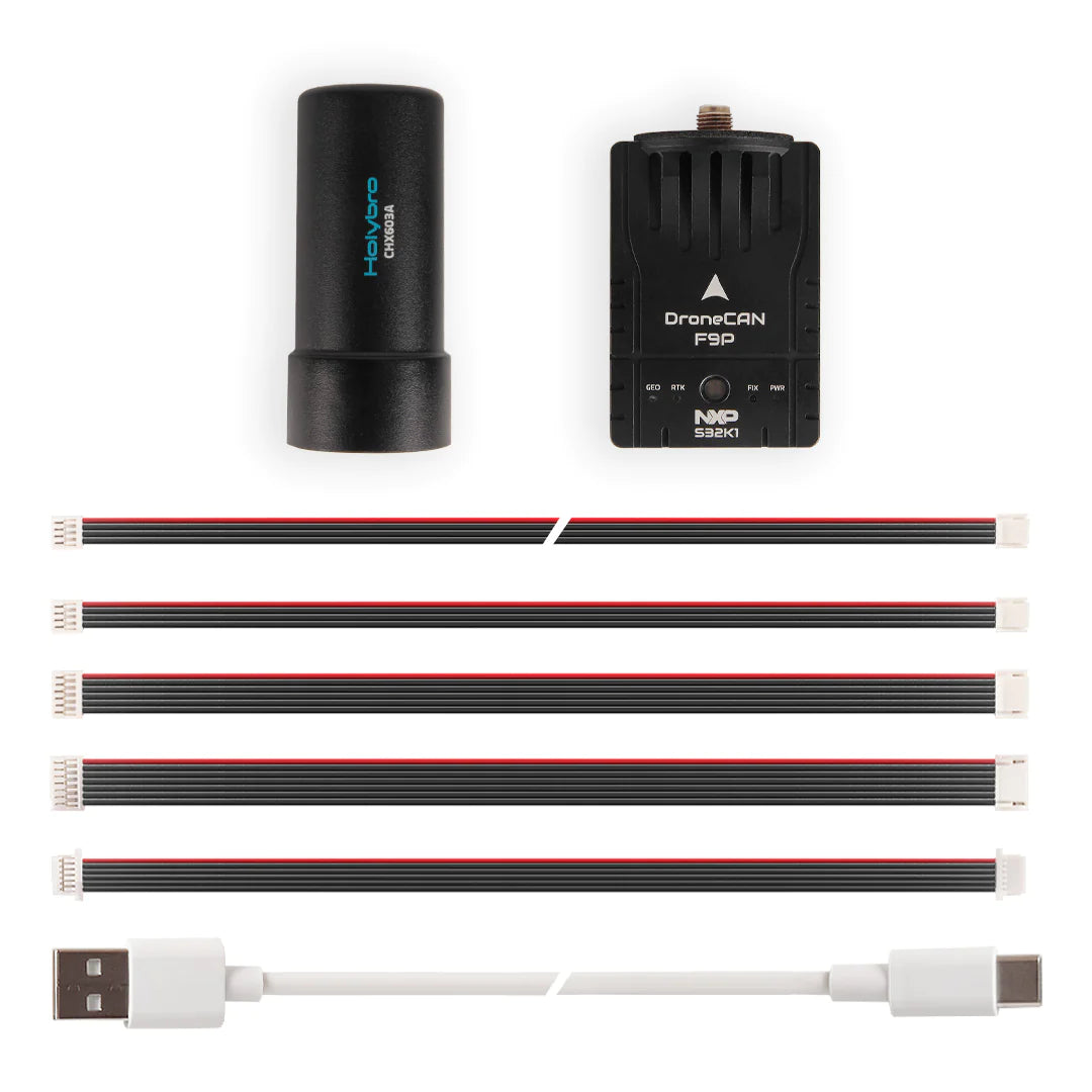Holybro DroneCAN H-RTK F9P Helical (Based on NXP S32K1) - High-precision GPS GNSS Position With F9P BMM150 Compass NXP S32K14 Processor