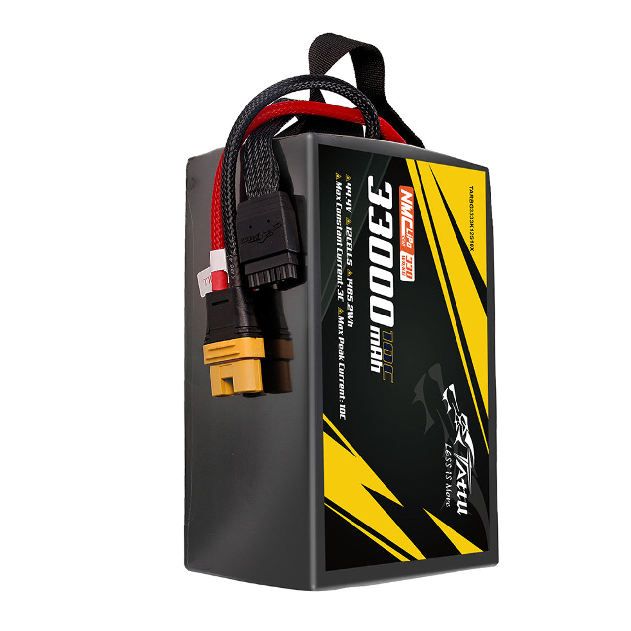 10 c 1s lipo Tattu Semi-solid State 330Wh/kg 33000mAh 10C 44.4V 12S1P Lipo Battery Pack with AS150U-F plug