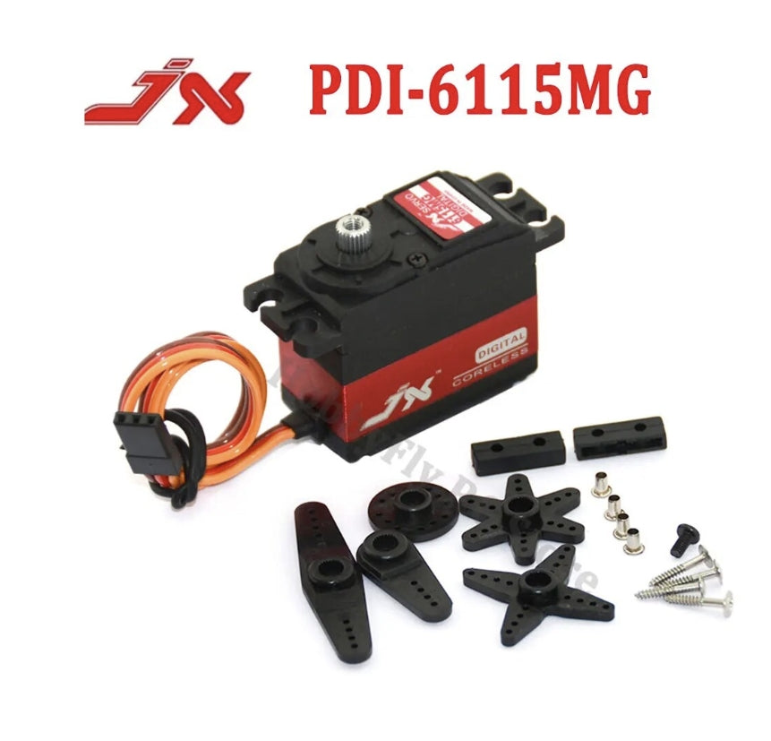JX Servo PDI-6115MG - 15kg 6V 0.126Sec High Speed Standard Digital Coreless Servo For RC Car Boat Racing Drone