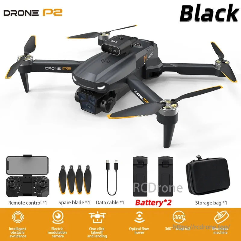 2025 P2 Mini Drone 8K Profesional 4K HD Camera Obstacle Avoidance Aerial Photography 5G 10Km Foldable Quadcopter Toys Gifts