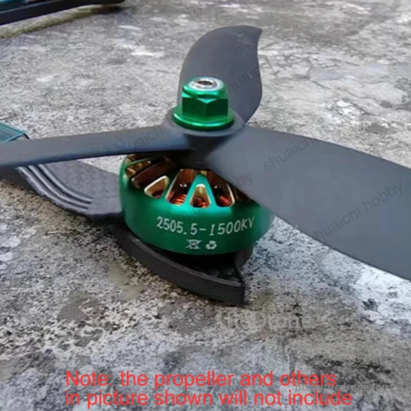 2505.5 1550KV / 1850KV Brushless Motor, 1500KV brushless motor with titanium shaft for 6-7 inch FPV drones, propeller not included.