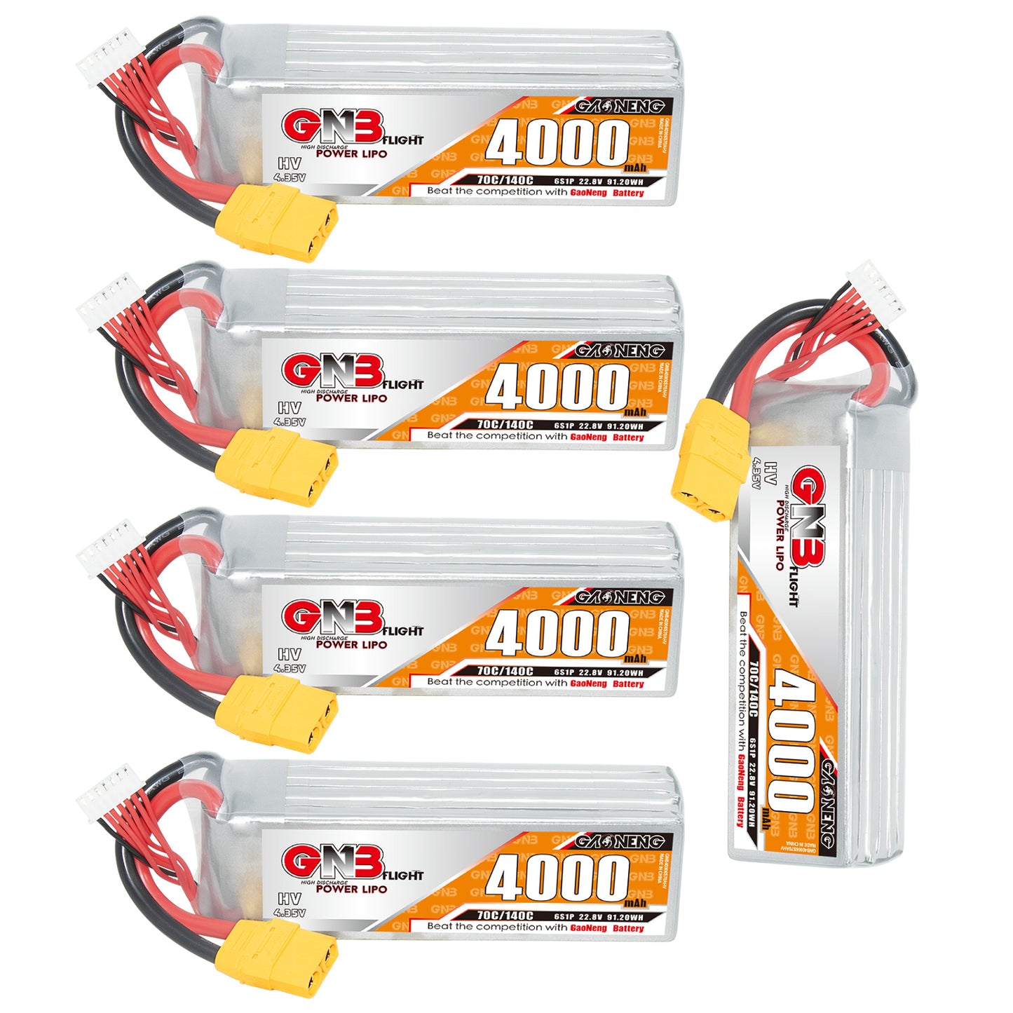 GAONENG GNB LiHV 6S 22.8V 4000mAh 70C 리포 배터리 XT90