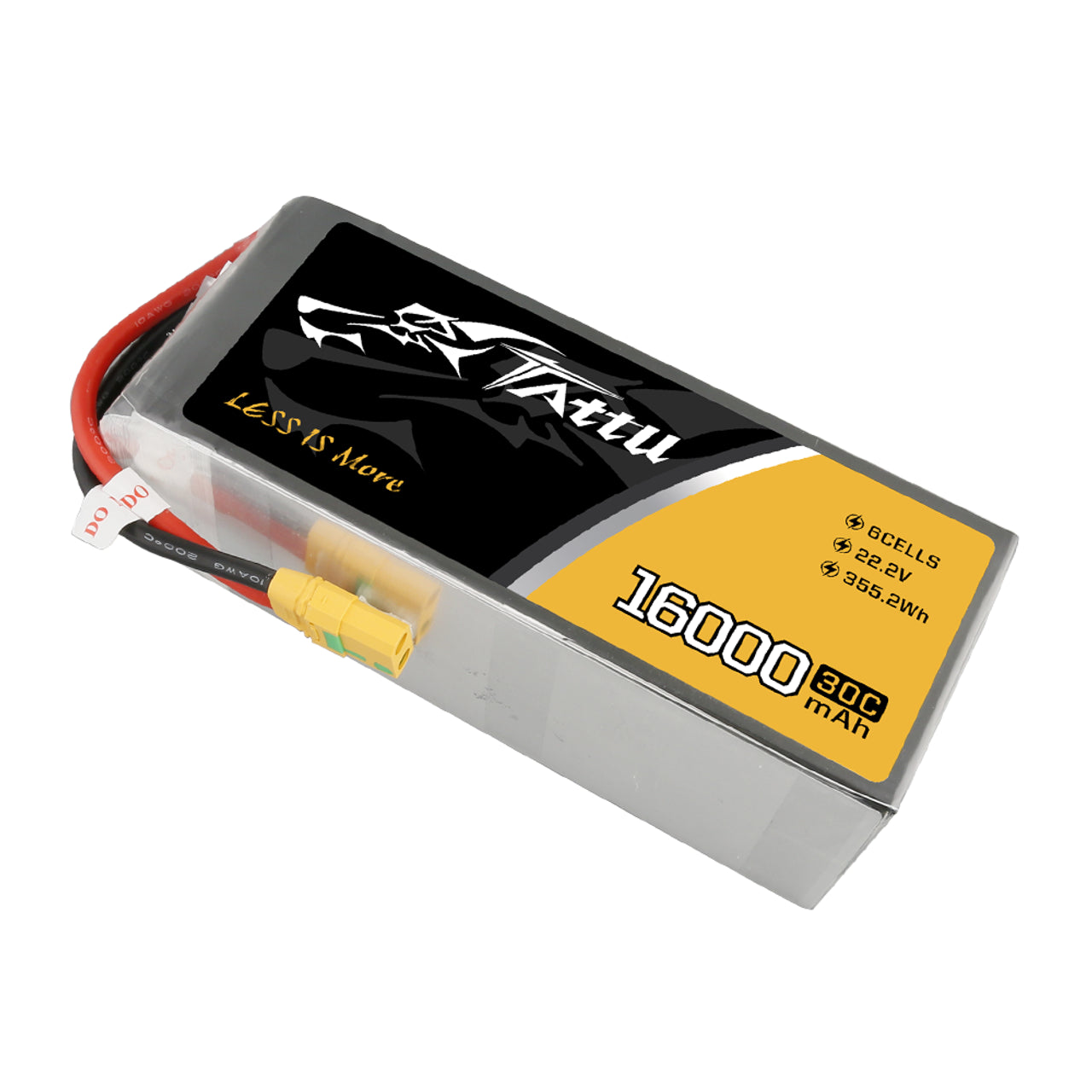 Tattu 16000mAh 6S 30C 22.2V Lipo Battery Pack With XT90-S Plug