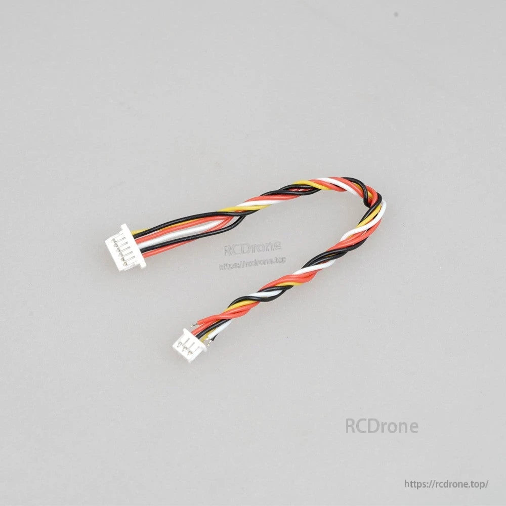 5PCS Foxeer Reaper Extreme 2.5W VTx Cable, Foxeer Reaper Extreme VTx cable with twisted color-coded wires and small white JST-style connectors on both ends