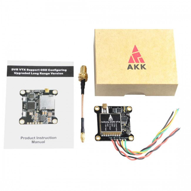 AKK Infinite DVR VTX, Dvr VtX Bupport OsD Configuring AKK Uparaded
