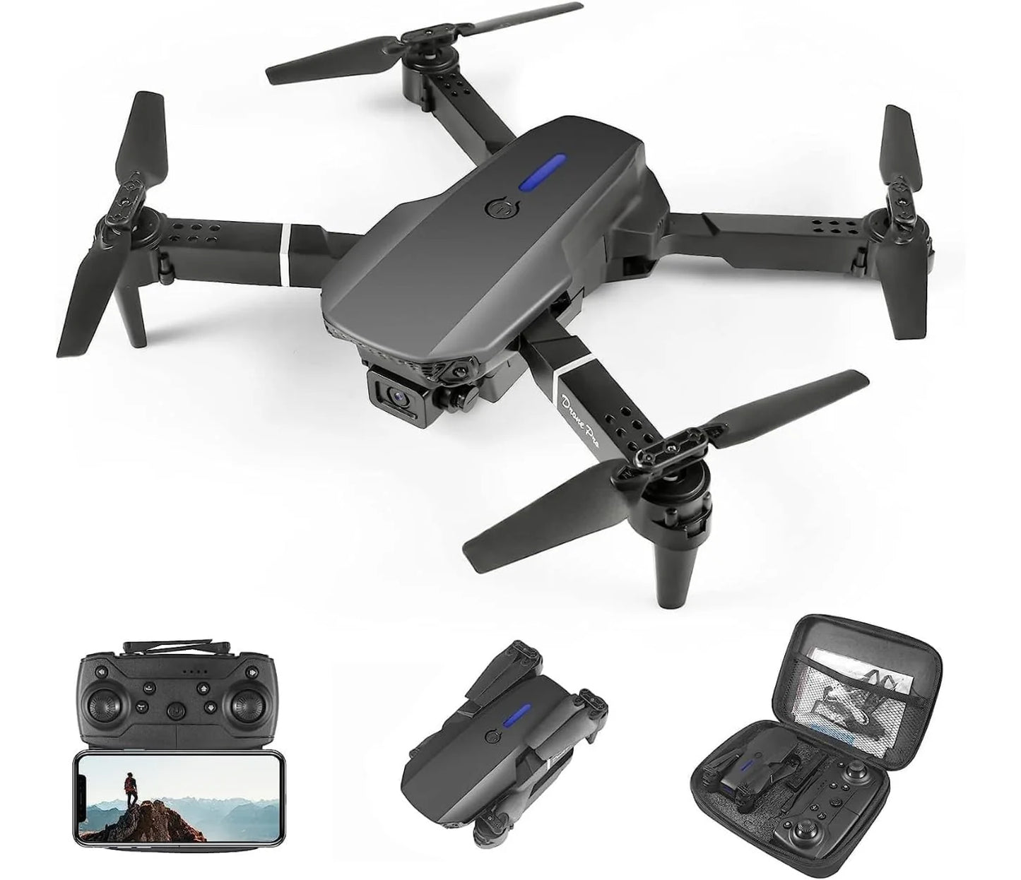 KBDFA E88 Pro Drone - 4K HD WIFI FPV Drone 1080P Camera Height Hold RC Foldable Quadcopter Dron Rc Helicopter Drone Gift Toy