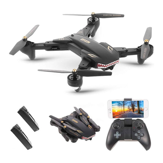 VISUO XS809S Drone - Super Long Flight Time Foldable Selfie Drone with 0.3MP/2MP Wifi FPV Camera Dron XS809HW Upgraded RC Helicopter