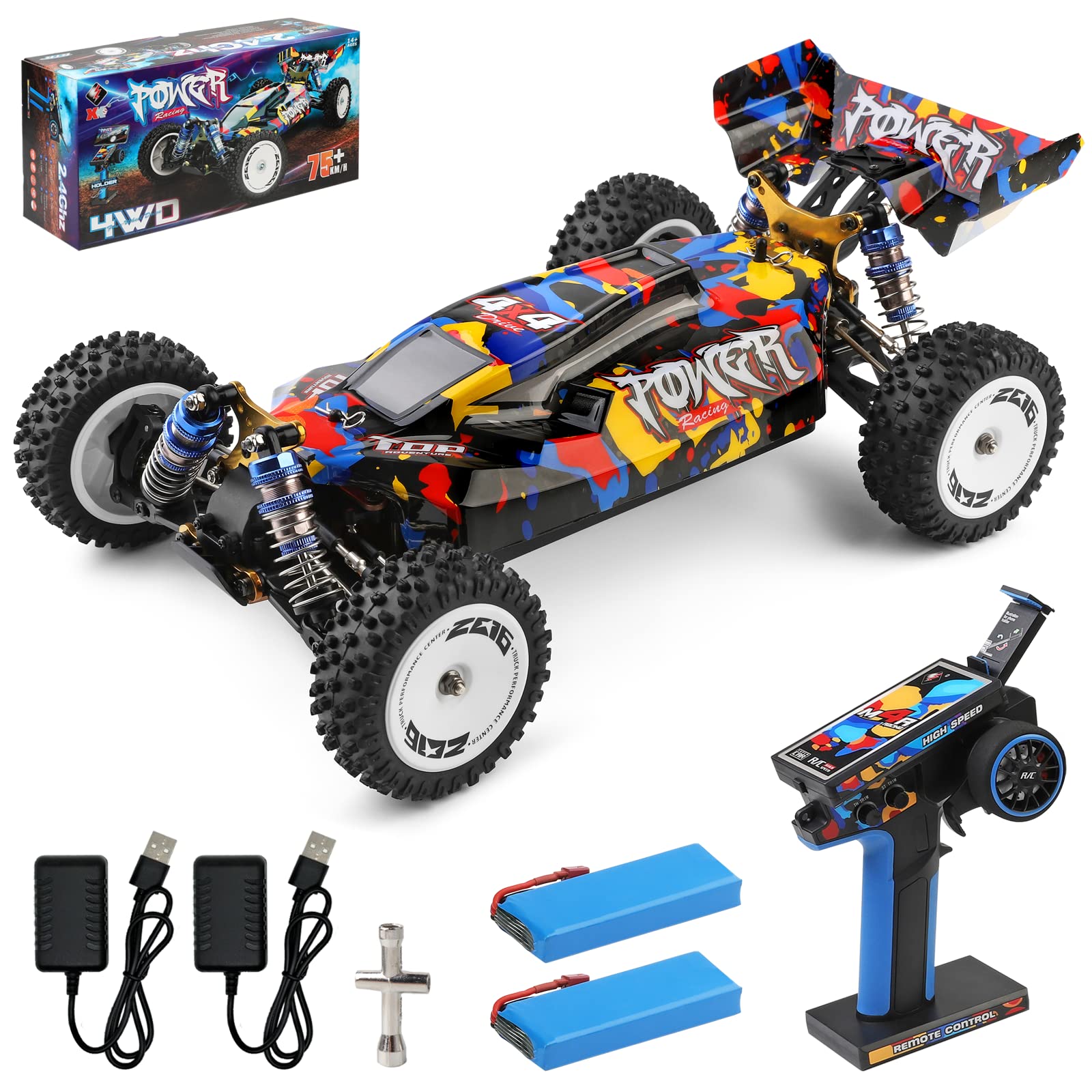 Wltoys 124017 124007 1/12 2.4G Racing RC Cars 4WD Brushless Motor