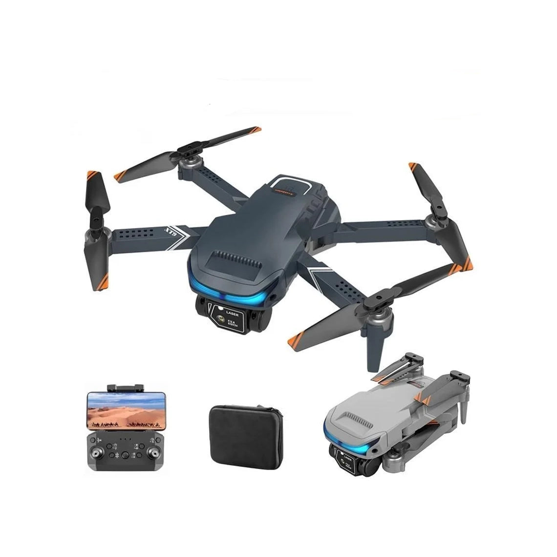 XT9 Mini Drone 4K Doble Camara FPV Drone Inteligente Evitacion De Ob RCDrone