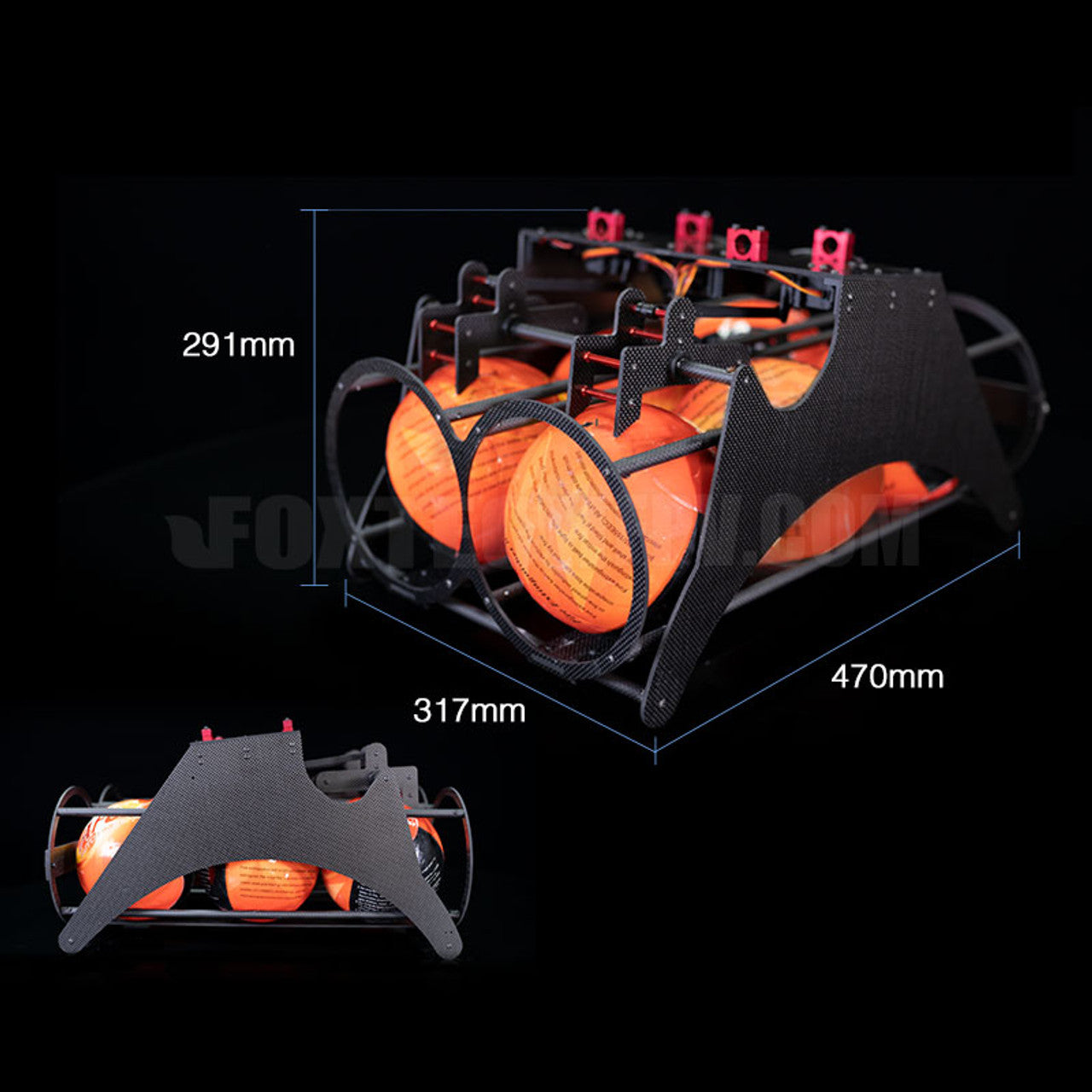 RDD-6 6CH 150mm 1.3KG/Ball Fire Extinguisher Ball Release and Drop Device For Fire Fighting