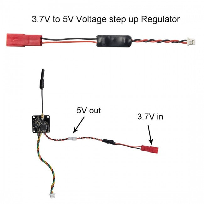 AKK X5 FPV VTX - 5.8Ghz 37CH 25mW/50mW/100mW/200mW Switchable Video Transmitter