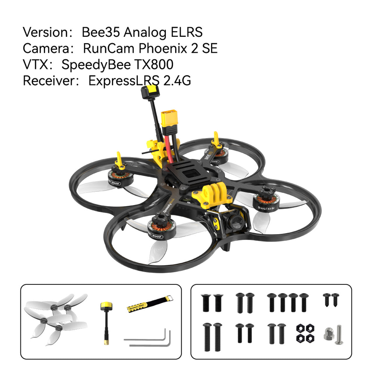 SpeedyBee Bee35 - 3.5 inch FPV Drone With O3 Air Unit / LINK WASP