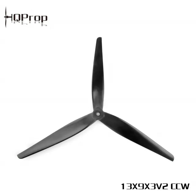 HQProp HQ X-Class Prop 13X9X3V2R(CW/CCW) 13Inch tri-blade Propeller Black-Carbon Reinforced Nylon for FPV Drone