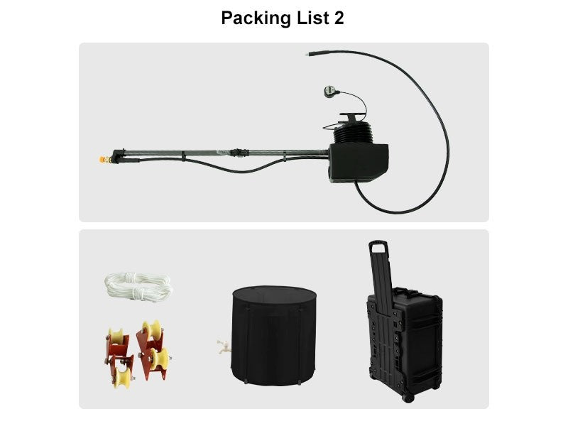 AearoClean P3(T50) tjudrat rengöringssystem för DJI-drönare / 3-10 kg nyttolast industriell drönare