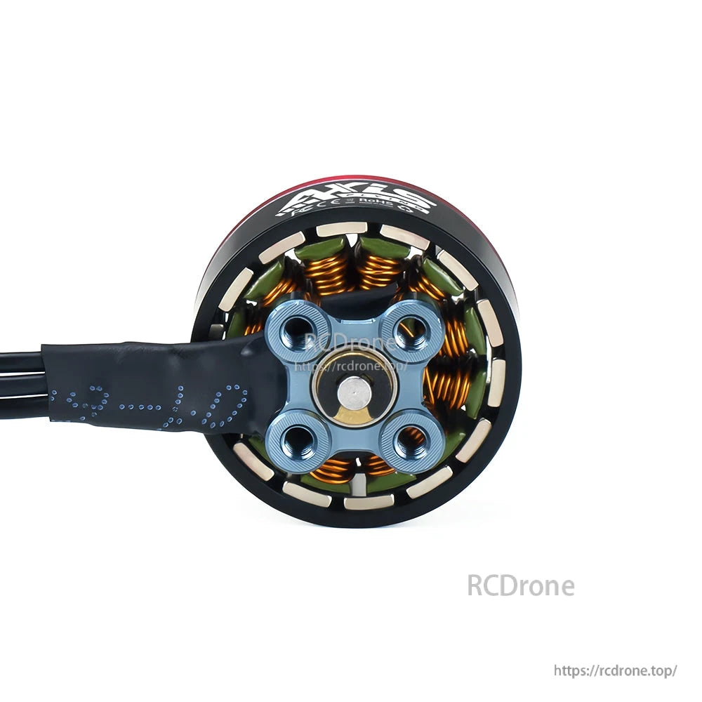Axisflying C155 4800KV Brushless Motor, Top view of Axisflying C155 4800KV brushless drone motor with exposed copper windings and 4-hole mount