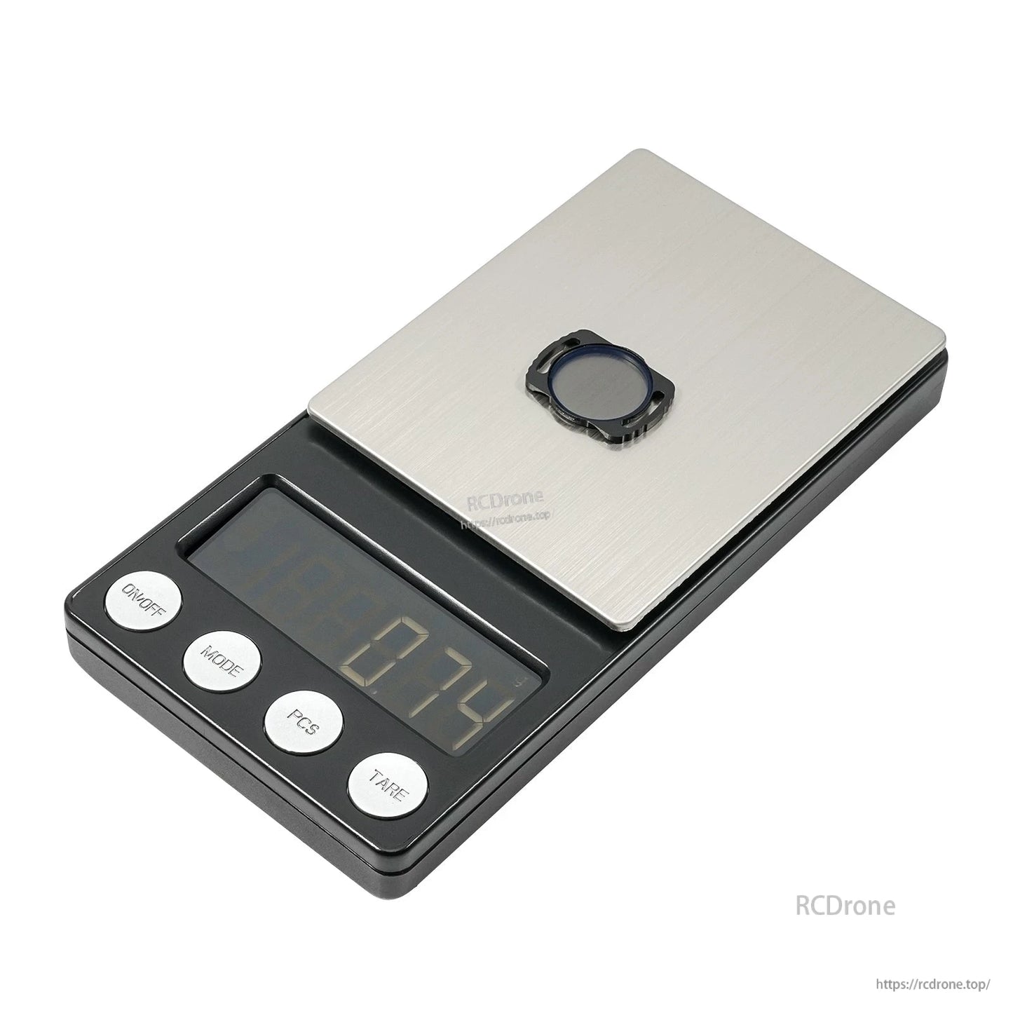 Single DJI O3 camera filter placed on a digital scale display showing 0.24 reading