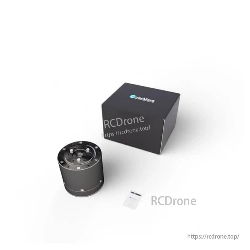 Package contents: CubeMars actuator module with branded box and user manual card