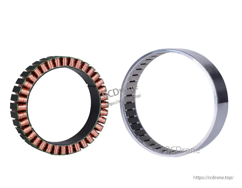 The CubeMars RO80 KV105 is a 48V frameless outrunner torque motor with 1.3-4Nm torque and 3600rpm speed, designed for cobot arm robotics.