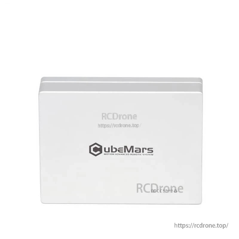 Top view of CubeMars R-LINK V2.0 aluminum case with CubeMars logo on lid
