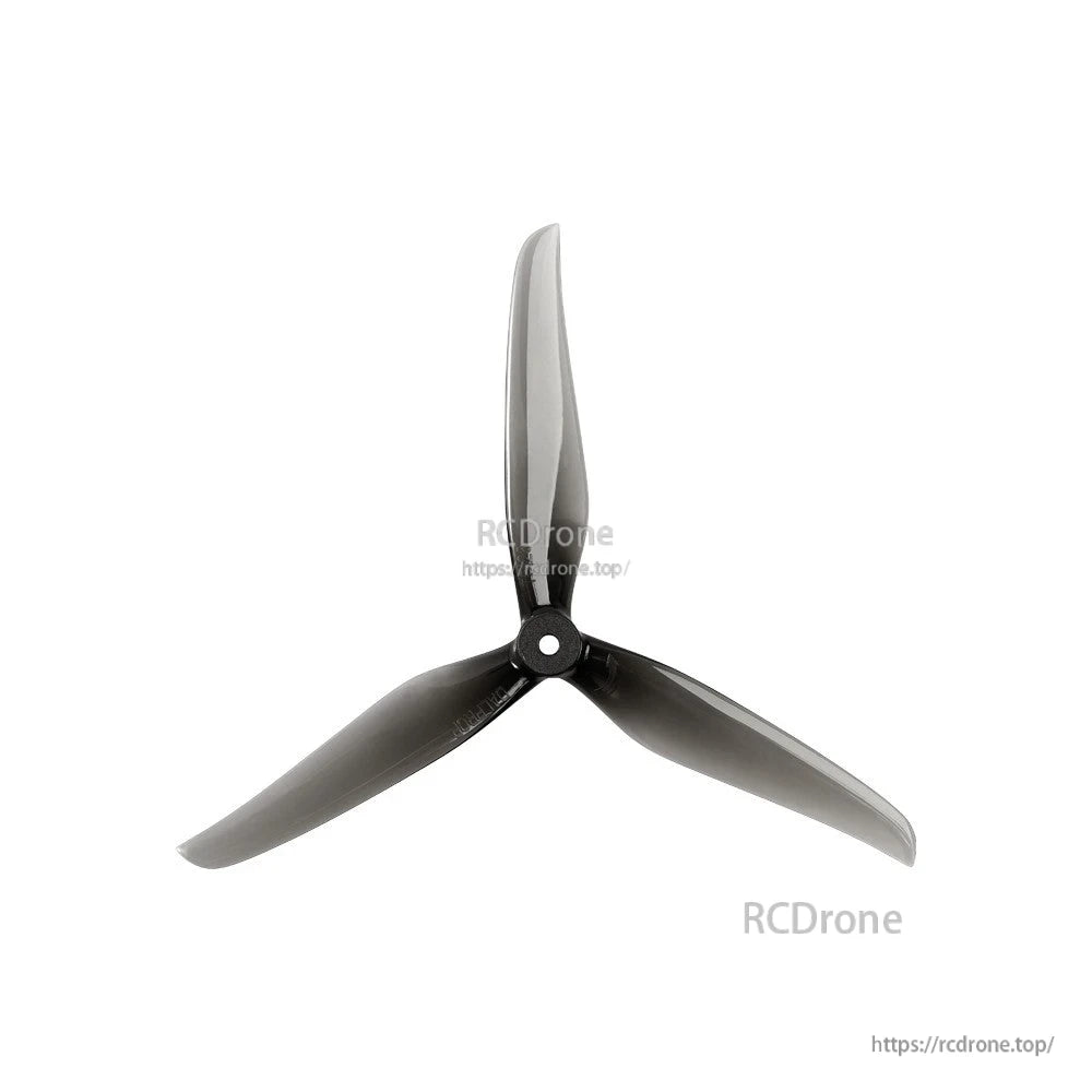 DALPROP Cyclone M3 Mount 5.1-inch tri-blade FPV propeller with 3mm center hub, black finish