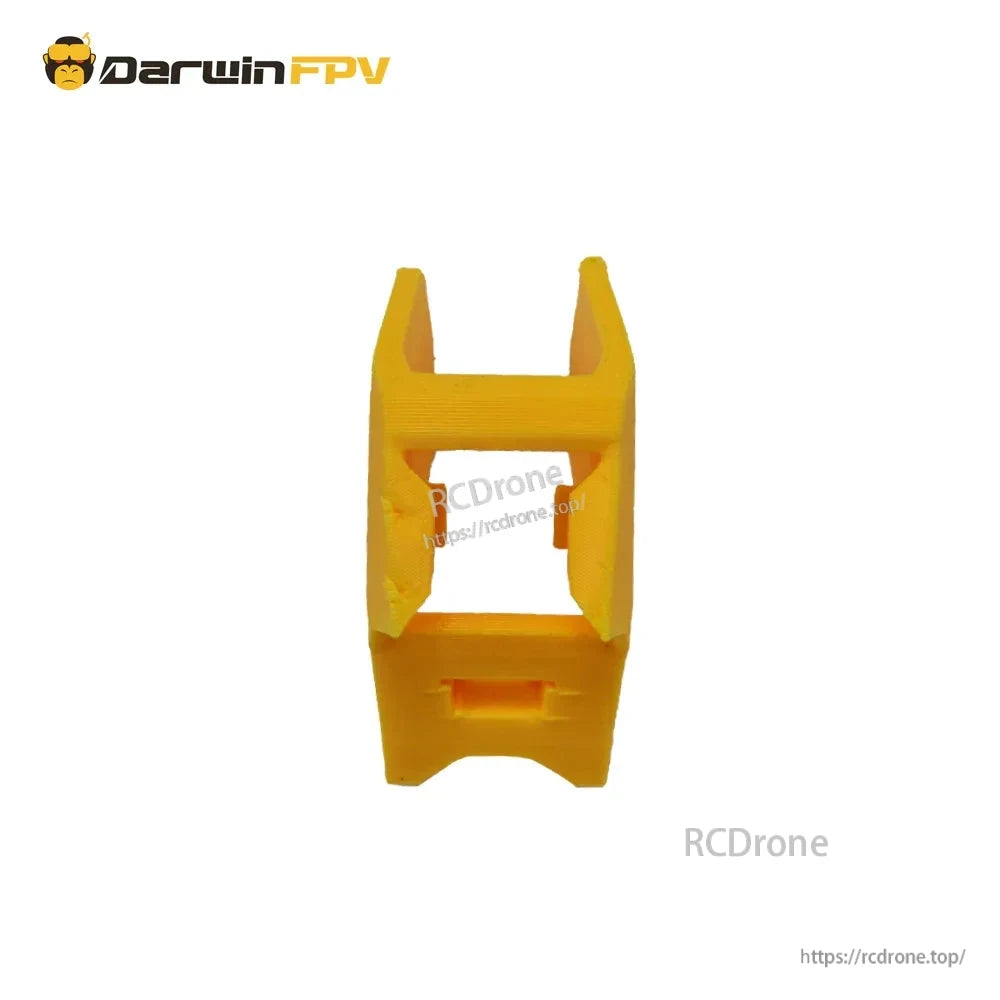 Yellow TPU front bumper or camera mount piece for FPV drone frame