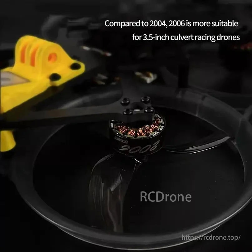 2006 motor suits 3.5-inch culvert racing drones better than 2004 version.