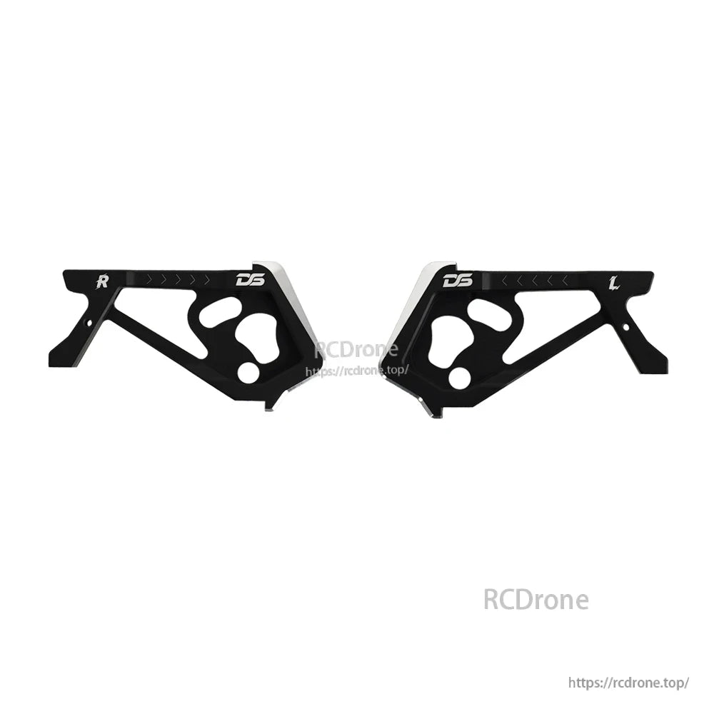 DeepSpace SEEKER 5 O4 Pro DC/XL FPV Frame, DeepSpace SEEKER 5 FPV frame side plates, left and right black plates with cutouts and DS logo