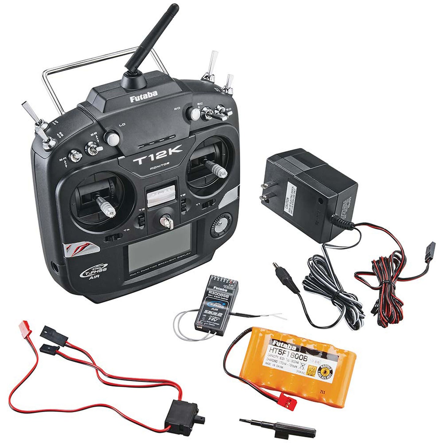 Futaba 12K 12-Channel Transmitter - S-FHSS T-FHSS 12-channel 2.4GHz Radio with R3008SB Receiver