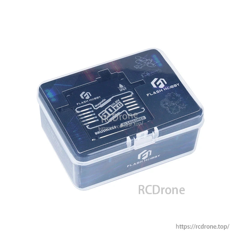 Flashhobby BLS4060MED Servo, Flashhobby BLS4060MED brushless servo retail box with IP67 marking and 60KG label on lid