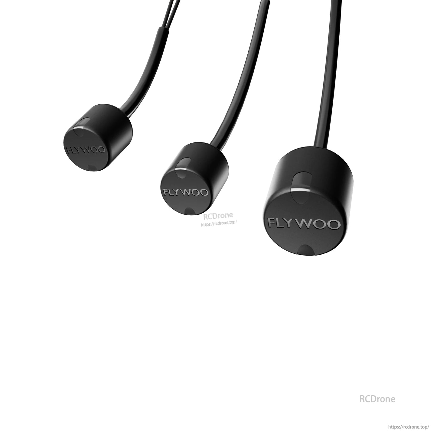 Flywoo Bipolar Dual-Band O3 / O4 PRO Antenna, Flywoo bipolar dual-band O3/O4 Pro antenna with black cylindrical housings and coax leads