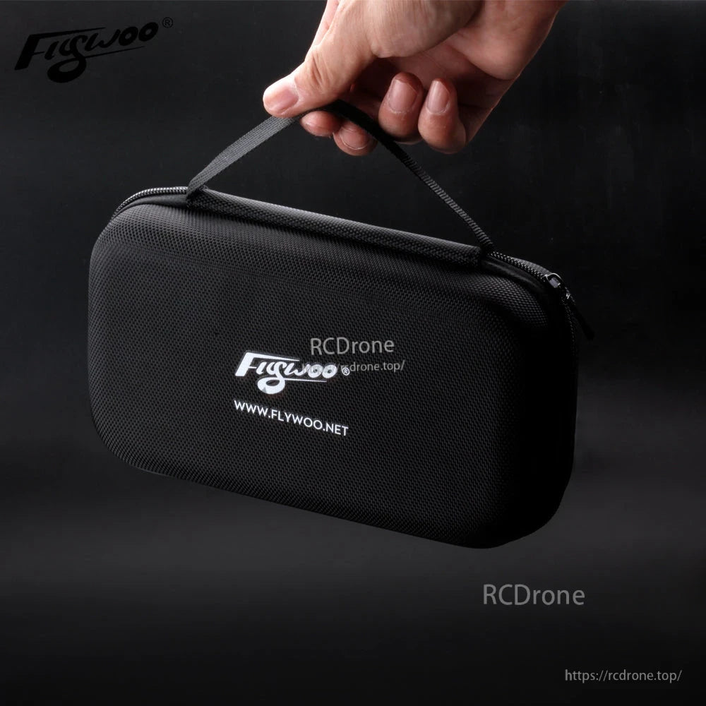 Flywoo FPV quad tool zippered hard carrying case with handle and Flywoo logo on the front