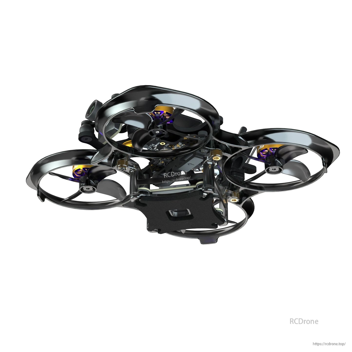Flywoo FlyLens 75 HD whoop FPV drone with ducted prop guards, four brushless motors, and front camera mount