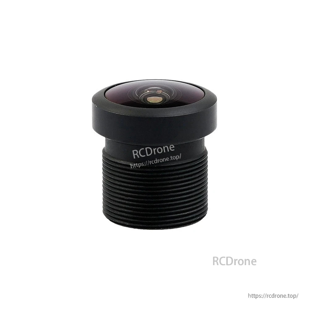 Foxeer Low Light Lens, Foxeer low light FPV camera lens with black threaded barrel and wide-angle glass front element