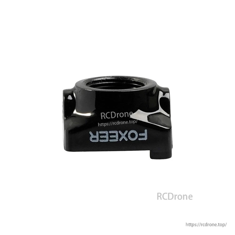 Black Foxeer Nano Toothless 2 FPV camera case with lens opening and side mounting tabs