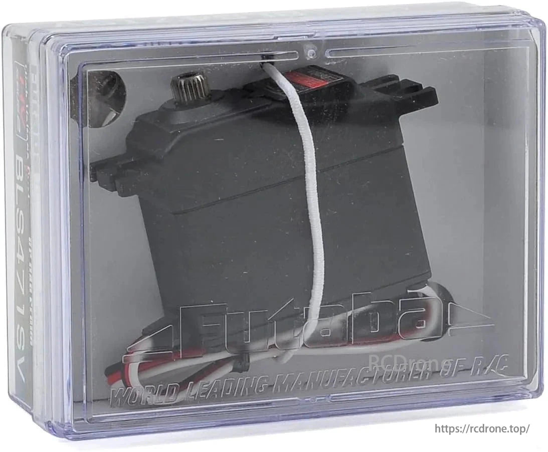 Futaba BLS471SV S.Bus2 High Voltage Surface Servo, Futaba BLS471SV is a programmable S.Bus2 high voltage servo offering 13.8kg torque.