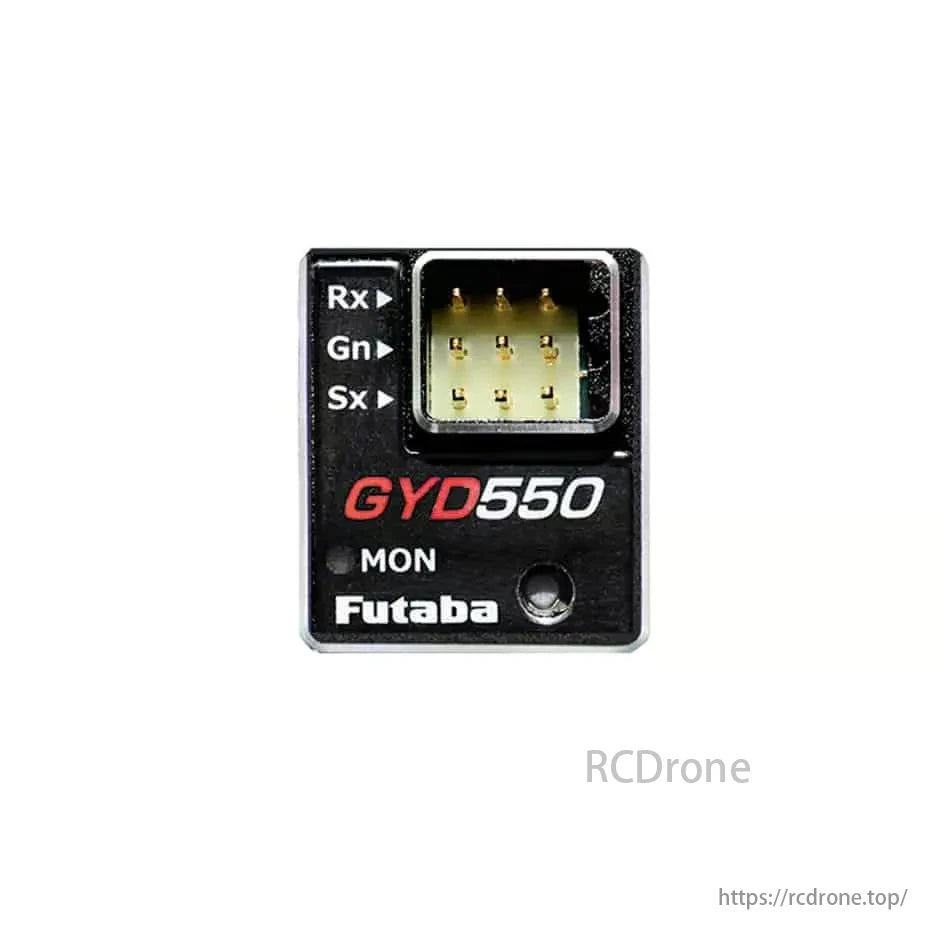 Futaba GYD550 Drift Gyro for RC cars supports SR mode, enhancing stability and control.