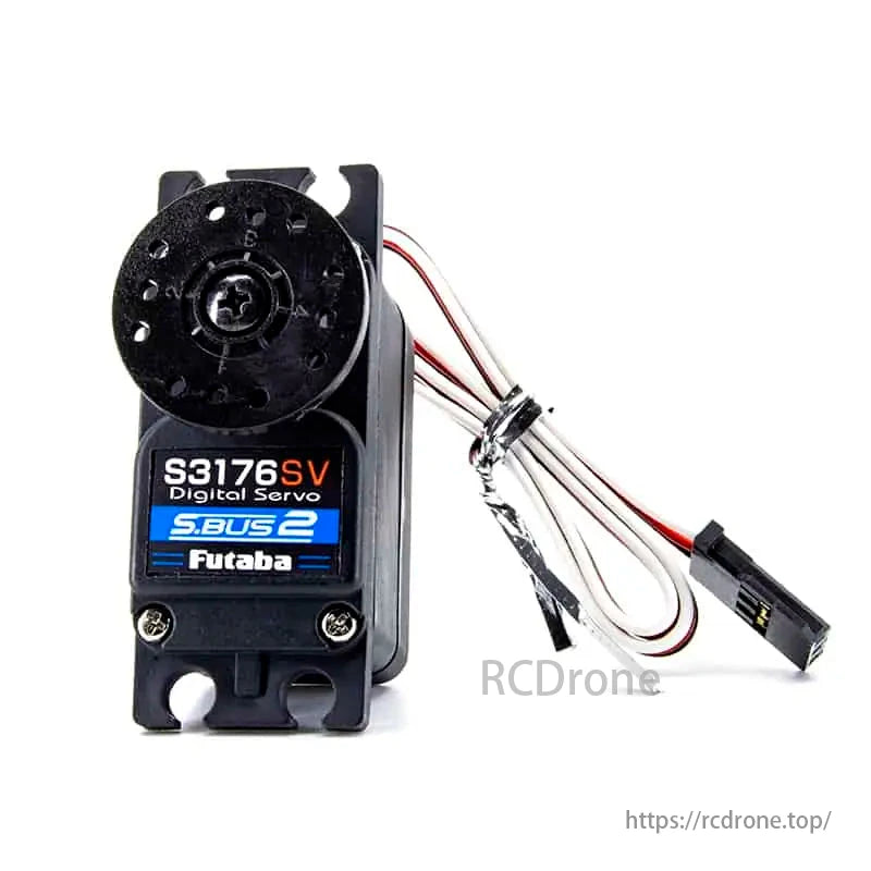 Futaba S3176SV Servo de avión con engranaje metálico S.Bus2 de alto voltaje 4,5 kgf/cm 5,1 kgf/cm