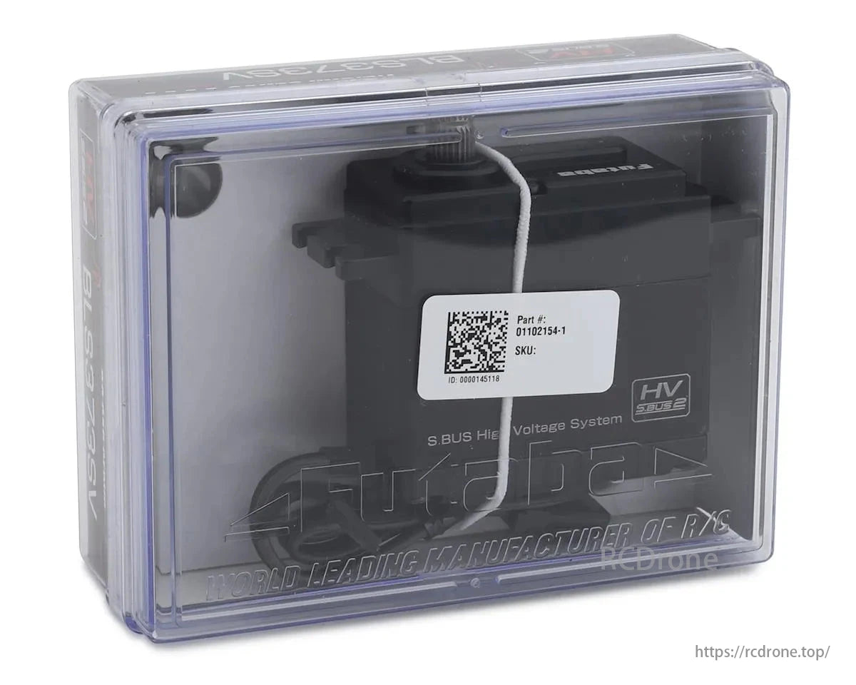 Futaba S9373SV S.Bus2 High Voltage Surface Servo, Futaba S9373SV S.Bus2 servo: 24.6kg torque, 0.06s speed, programmable, high voltage. Part #: 01102154-1. SKU: 0000145118.