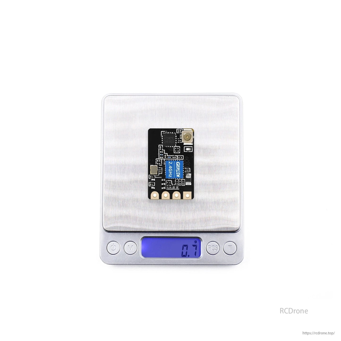 GEPRC ELRS Nano 2.4G PA100 Receiver, GEPRC ELRS Nano receiver for FPV drones offers 100mW power, 1000Hz refresh, TCXO stability, WiFi updates, and weighs only 0.7g.