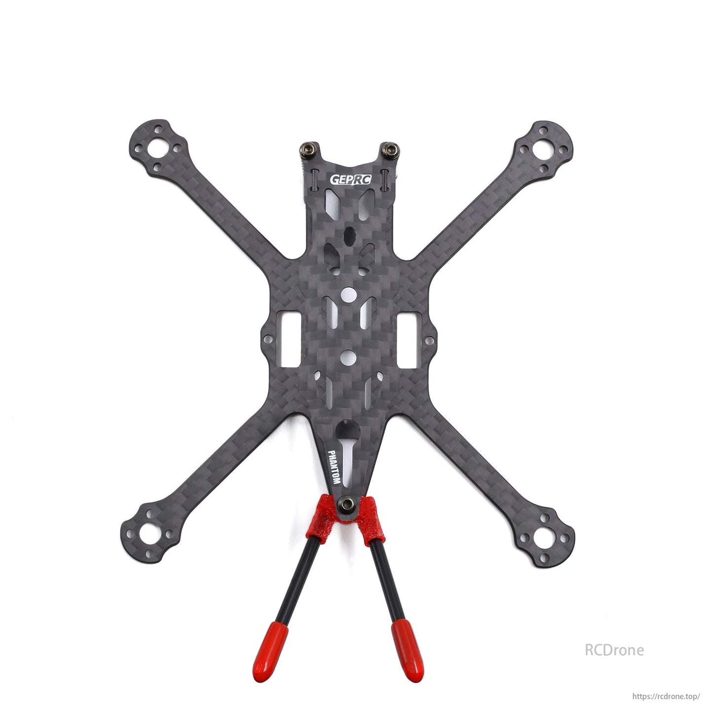 GEPRC GEP-PT FPV Drone Frame: 125mm wheelbase, 2.5-inch size, Phantom branding, red landing gear.