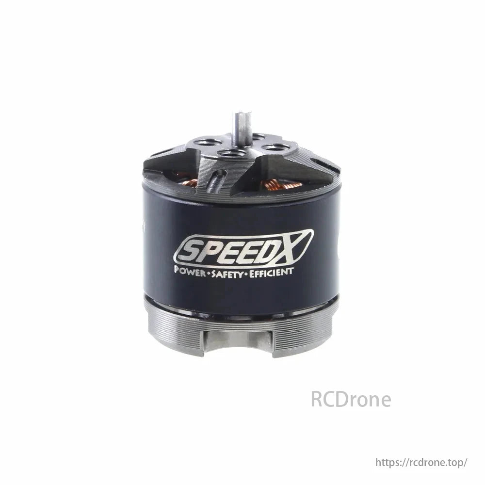GEPRC GR1106 brushless motor for micro FPV drones, with SPEEDX branding, offers power, safety, and efficiency.