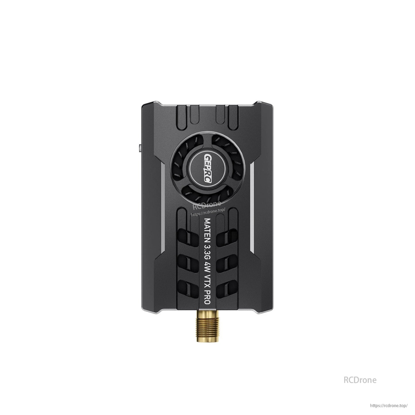 GEPRC MATEN 3.3G 4W VTX Pro video transmitter with fan-cooled metal case and SMA antenna connector