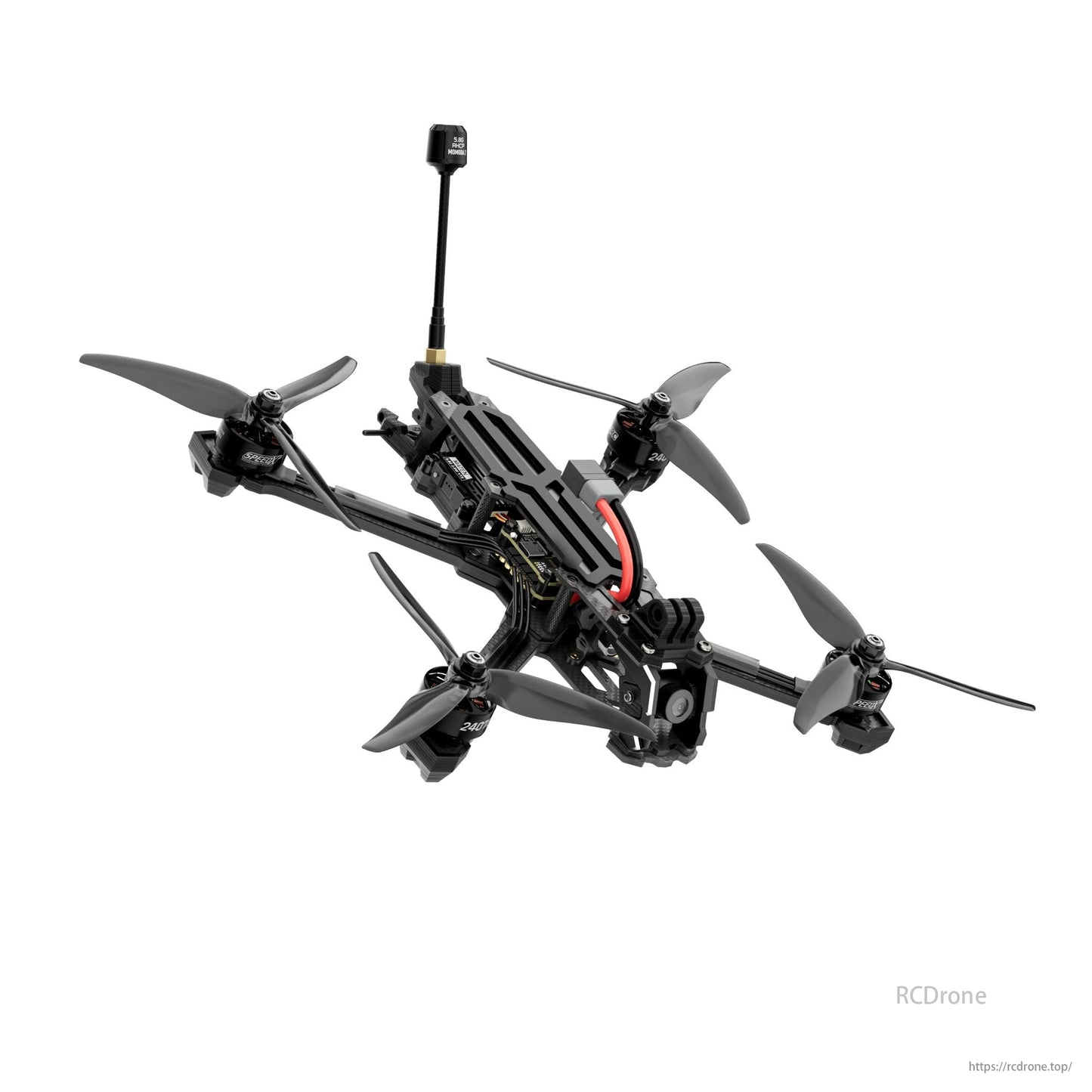 GEPRC Vapor-X6: Analog F722, 60A M10 GPS, 255mm wheelbase, 6-inch freestyle FPV drone with four propellers.