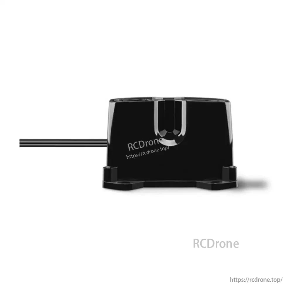 Garmin LIDAR-Lite 3HP laser rangefinder module in black housing with attached cable and mounting tabs