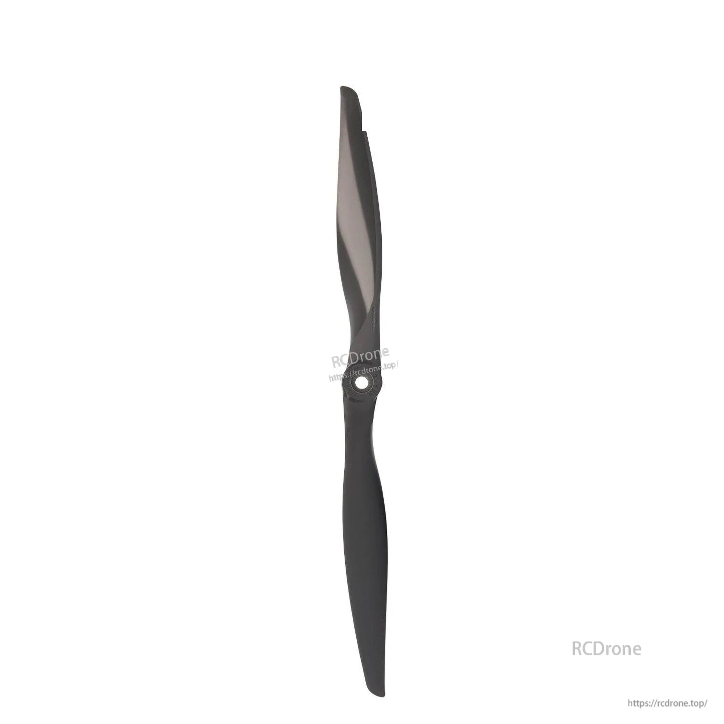 Single propeller vertical view showing symmetrical blade outline and central hub bore