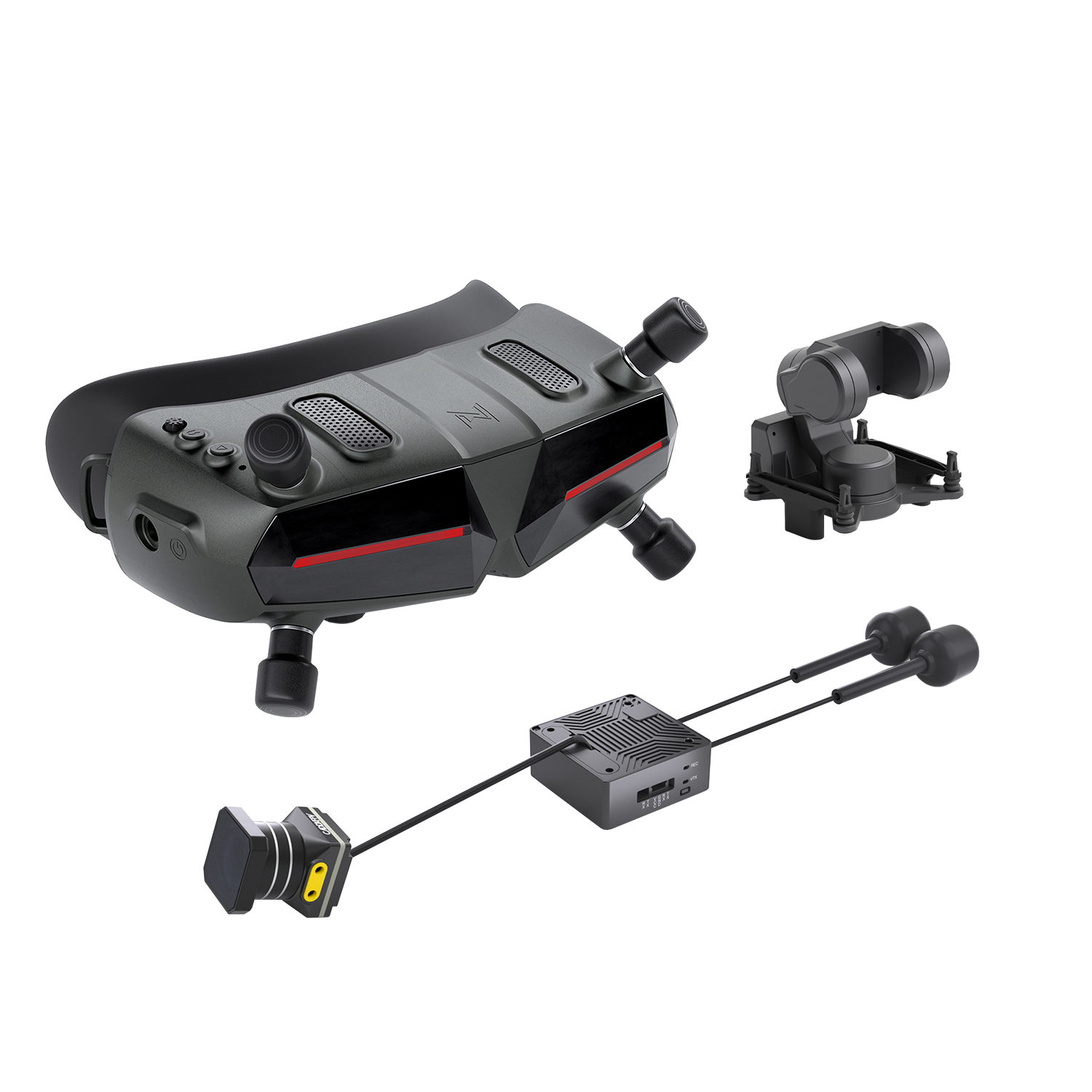 Walksnail Avatar HD Goggles X FPV Goggles Kit with Moonlight 4K/60FPS Camera and GM3 3-Axis Gimbal