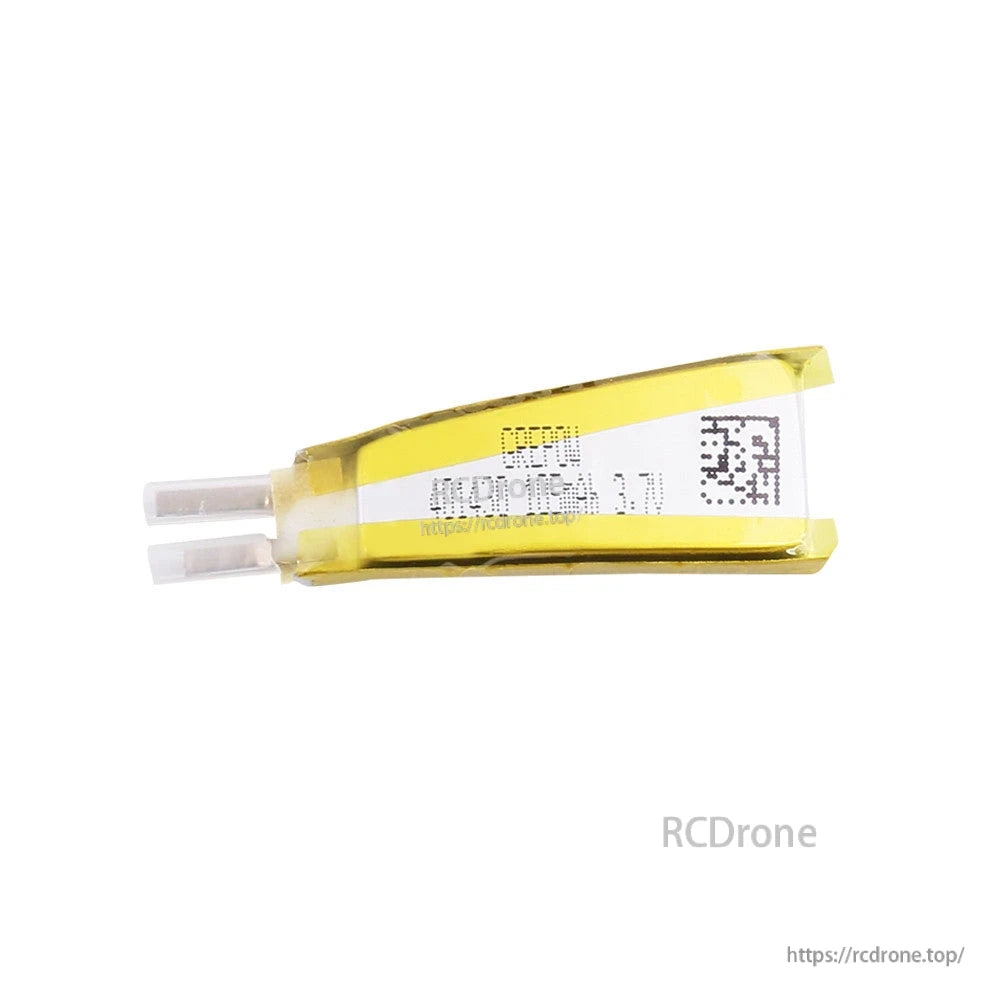Grepow 4014030 3.7V 105mAh 1S1P LiPo Battery, Grepow 4014030 3.7V 105mAh 1S LiPo pouch battery with yellow wrap and two lead wires